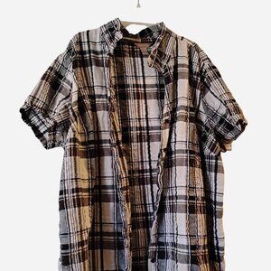 White Stag Plaid Button Up Shirt